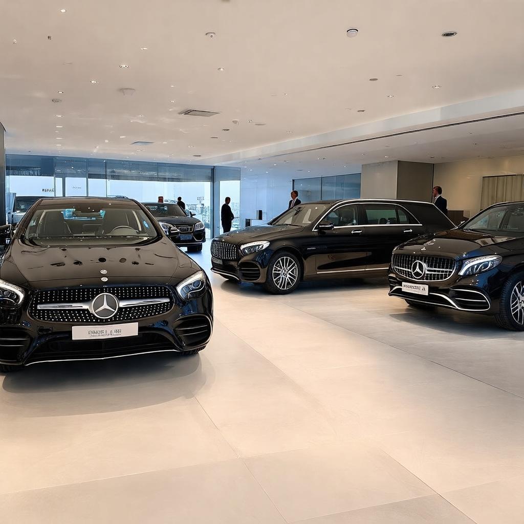 Showroom Mercedes-Benz An Du Phạm Hùng sang trọng, trưng bày nhiều dòng xe mới nhất