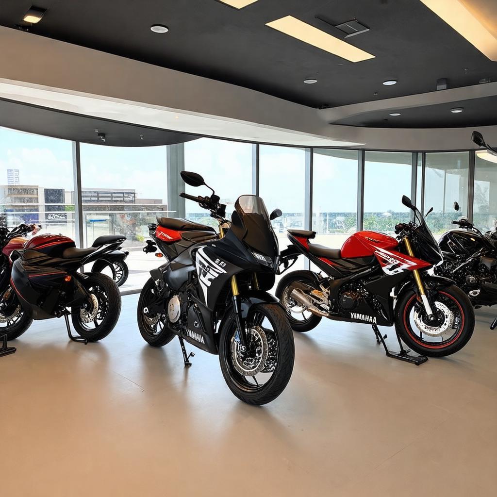 Xe máy Yamaha mới nhất trưng bày tại showroom Phúc Nguyên Phát Quận 1