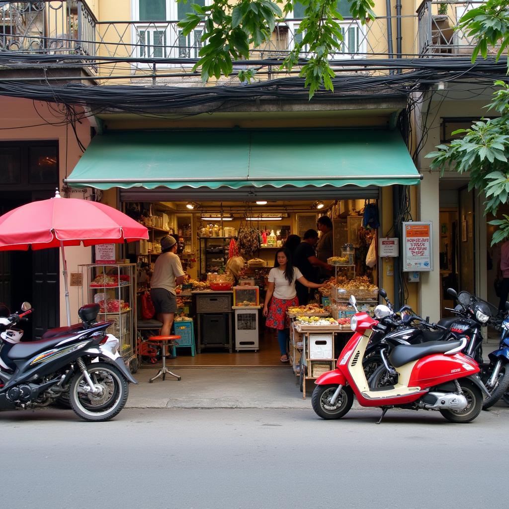 Canh sinh hoat cong dong gan khu tap the 918 phuc dong long bien ha noi