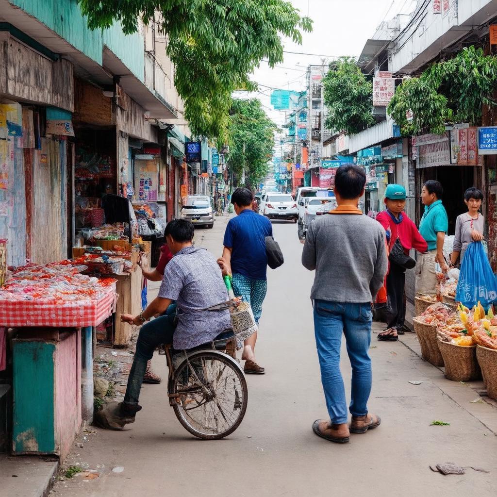 Hoạt động sinh hoạt hàng ngày của người dân trên Đường Tạ Quang Bửu Quận 8