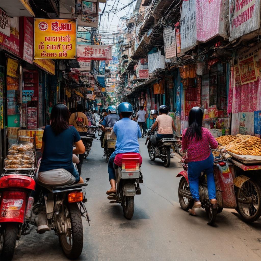 Hoạt động thường ngày và kiến trúc đặc trưng trong ngõ Trại Tóc, quận Đống Đa, Hà Nội.