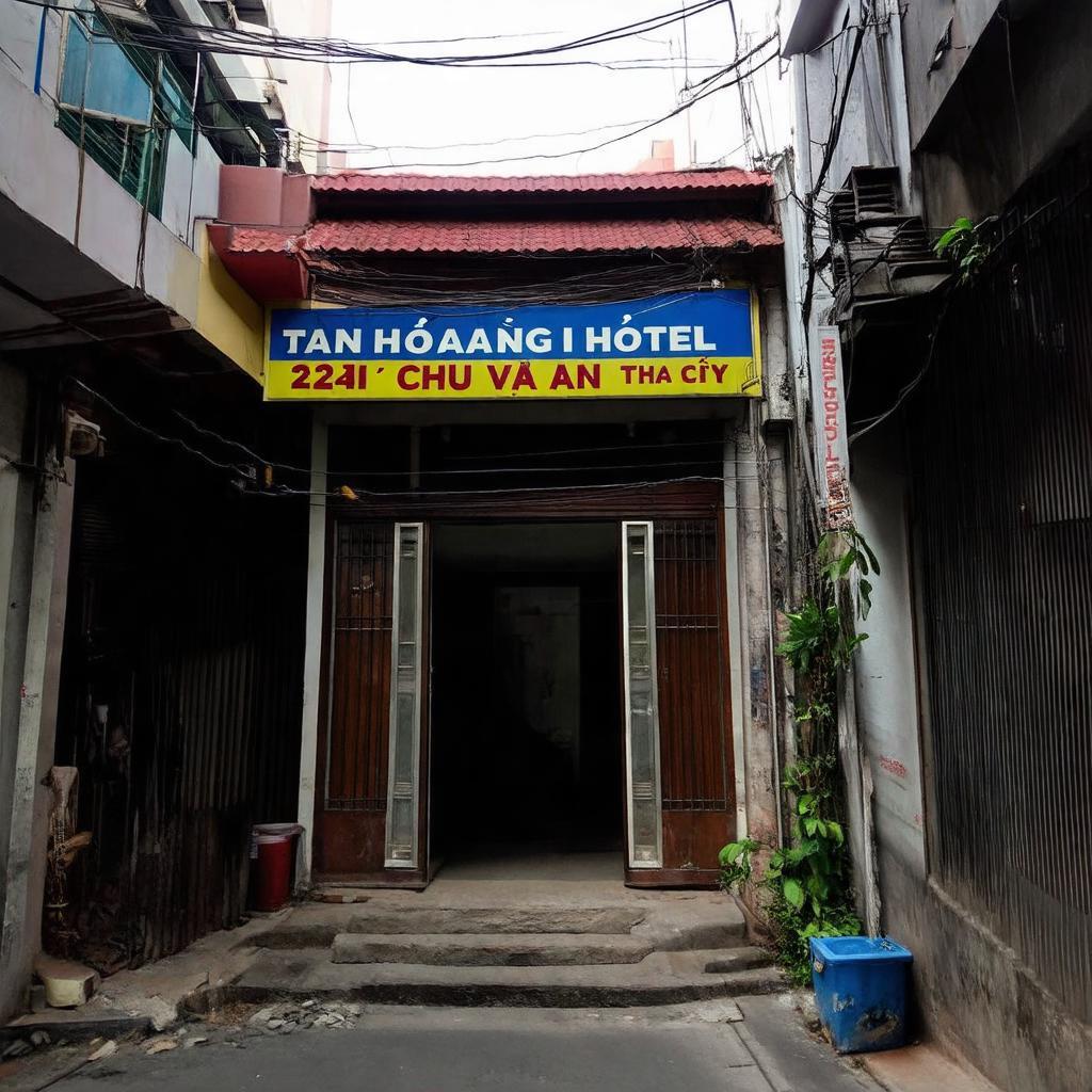 Hình ảnh minh họa mặt tiền hoặc lối vào Tân Hoàng Mai Hotel 243/2 Chu Văn An Bình Thạnh