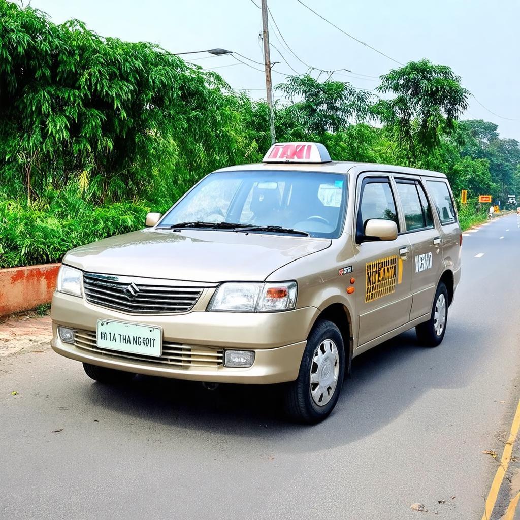 Xe taxi Đại Từ sạch sẽ, hiện đại, sẵn sàng phục vụ hành khách trên mọi nẻo đường.