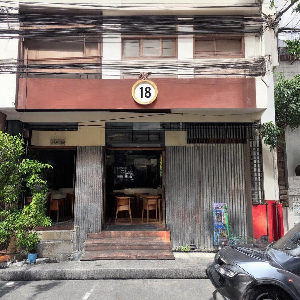 Mặt tiền The Coffee House 18 Hồng Hà với biển hiệu rõ ràng và địa chỉ dễ tìm