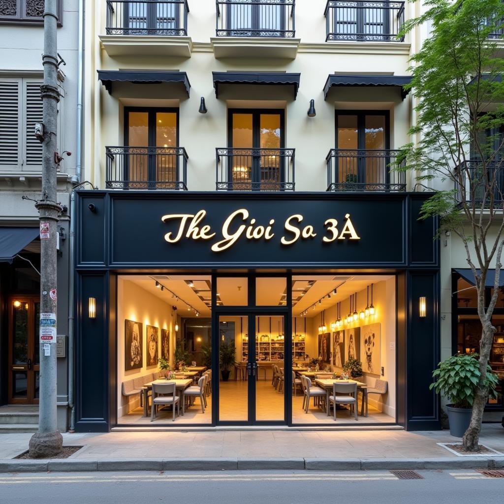 Hinh anh ben ngoai cua hang The Gioi So 3A Thai Nguyen tai 221 Hoang Van Thu