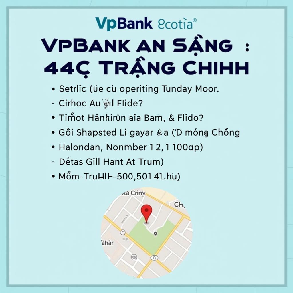 Thông tin liên lạc và giờ hoạt động chi nhánh VPBank An Sương Quận 12