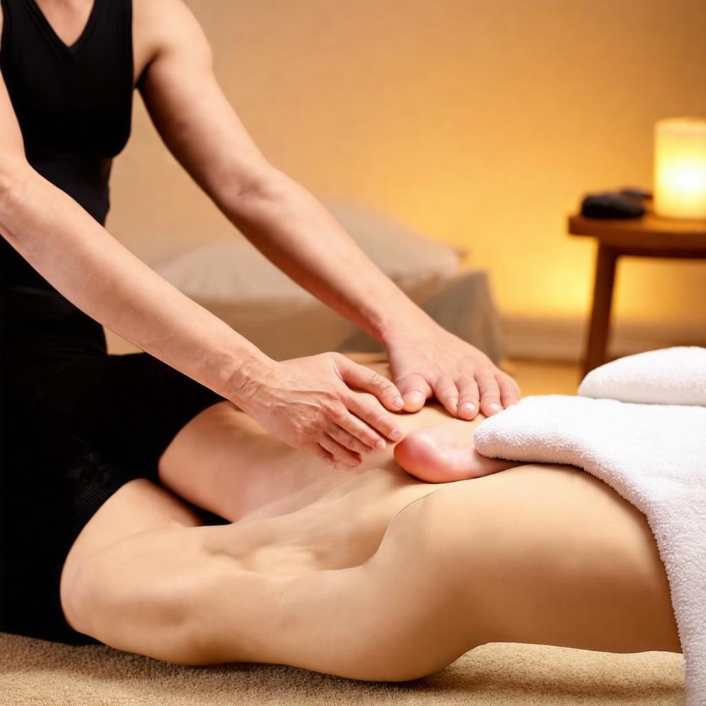Khách hàng thư giãn trong buổi massage chân giúp phục hồi năng lượng sau ngày dài
