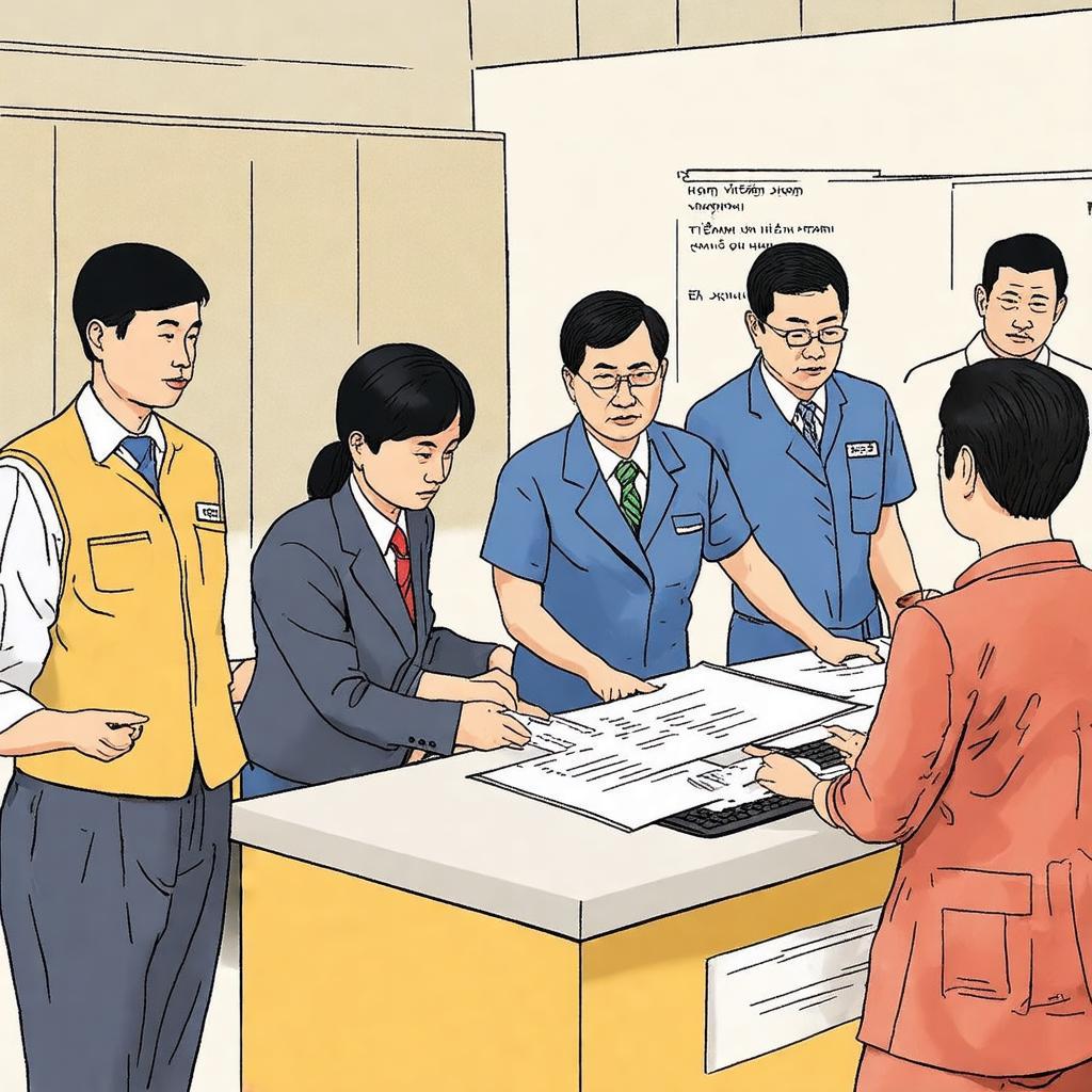 Minh họa quy trình làm thủ tục hành chính tại Công an Phường 13 Tân Bình