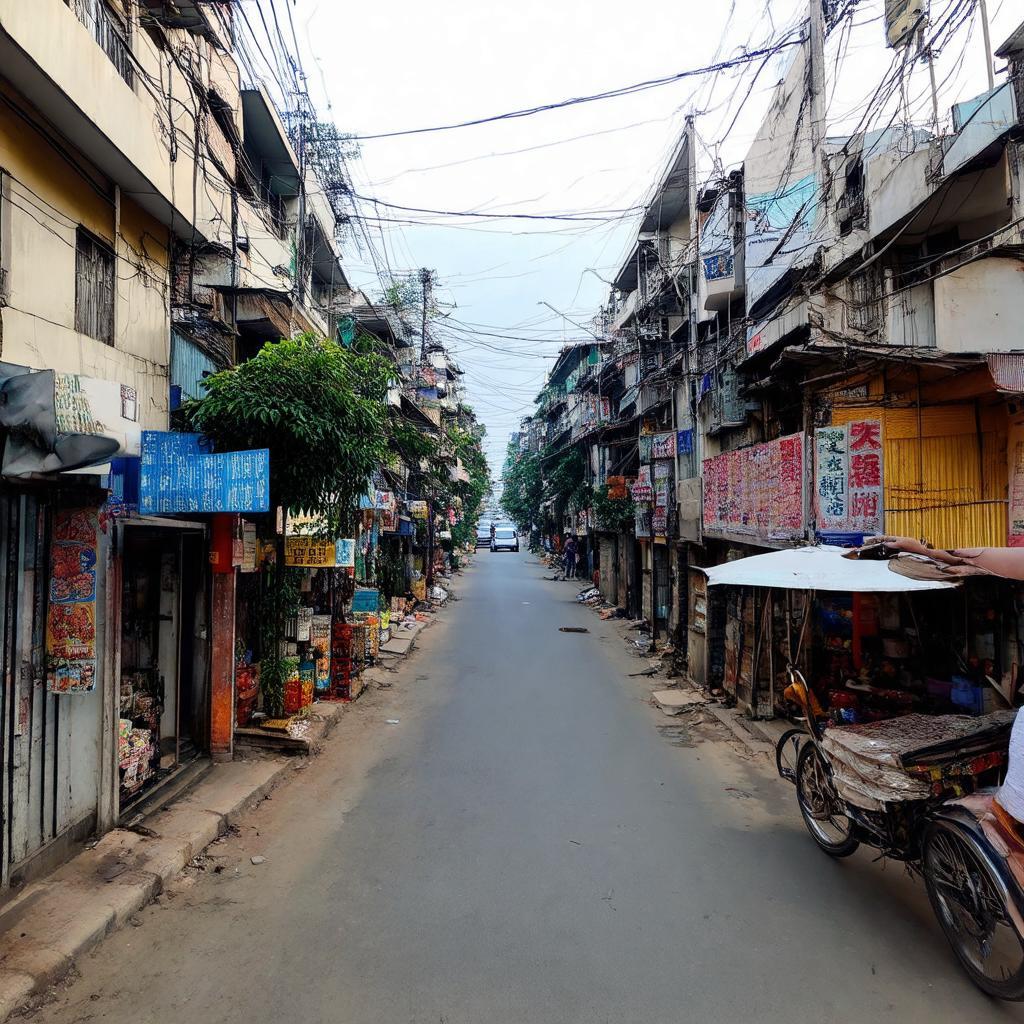Phố Nguyễn Chính, Hoàng Mai, Hà Nội, thể hiện tiềm năng an cư, kinh doanh nhỏ