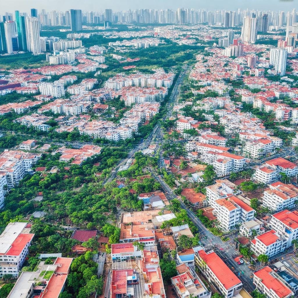 Khu vực dân cư và tiềm năng bất động sản tại Quận 12 gần Đường Trần Thị Cờ