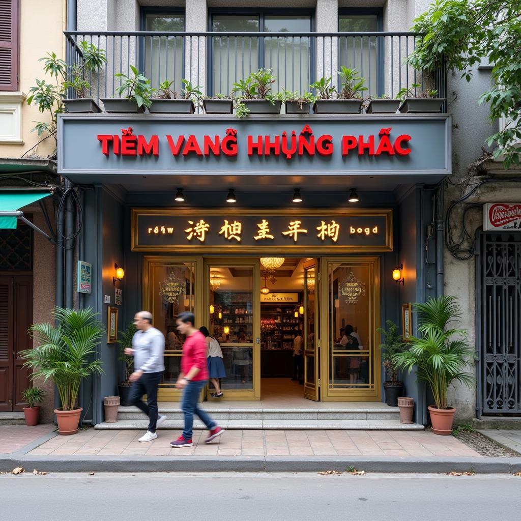Hình ảnh Tiệm Vàng Hồng Phúc tại 56A Lê Lợi, Mỹ Tho, Tiền Giang giúp dễ dàng tìm thấy cửa hàng