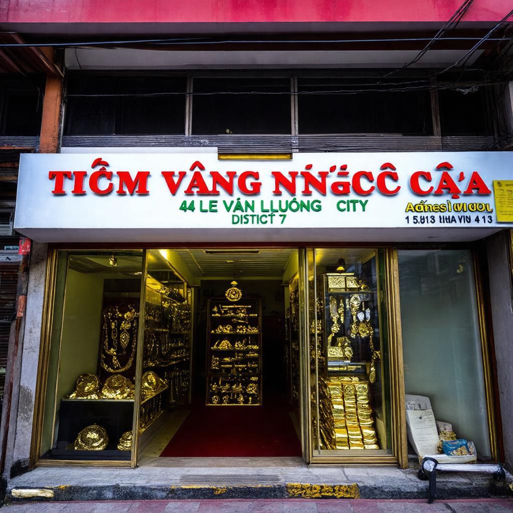 Hình ảnh bên ngoài Tiệm Vàng Ngọc Cửa tại địa chỉ 43 Lê Văn Lương Quận 7