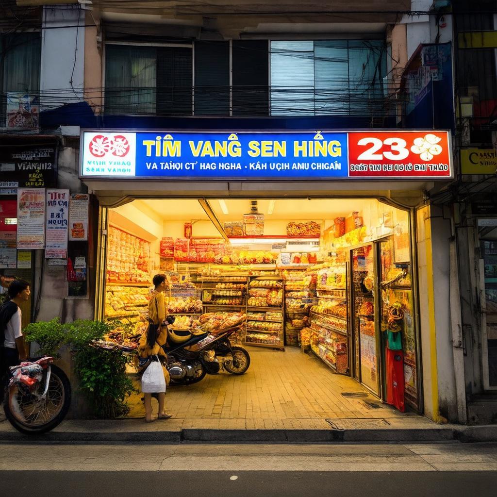 Mat tien Tiem vang Sen Hong 230 Vo Van Ngan, TP Thu Duc de tim duong