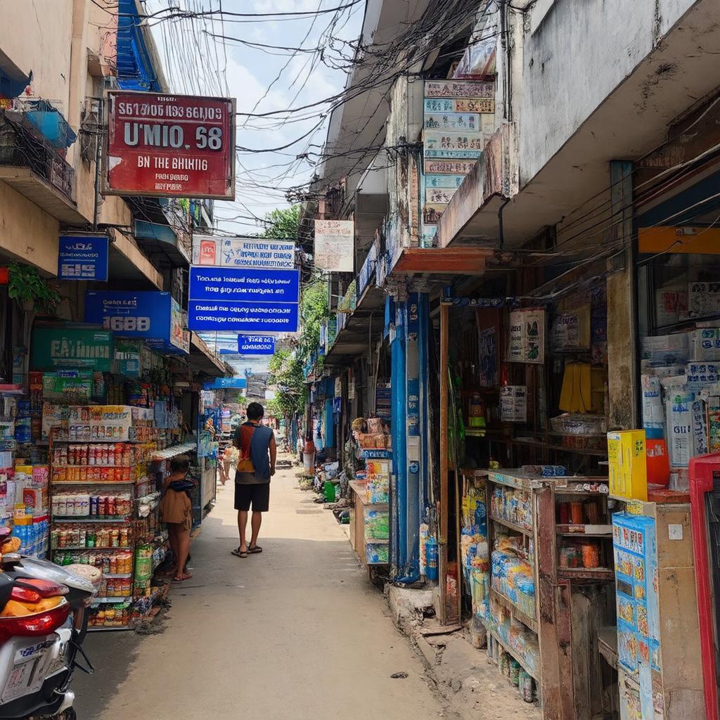 Các tiện ích, cửa hàng dịch vụ đa dạng trong và gần ngõ 58 Trần Bình, Cầu Giấy.