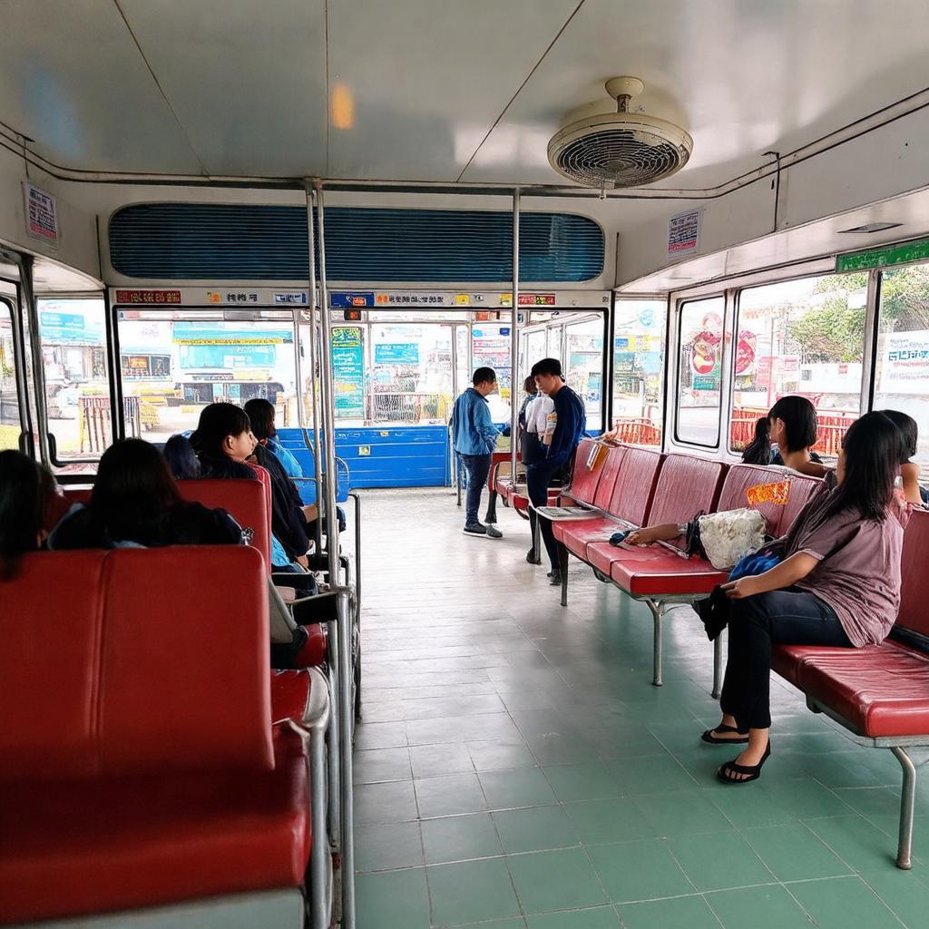 Khu vực chờ đợi và tiện ích cơ bản tại Bến xe Nhơn Trạch giúp hành khách thoải mái hơn