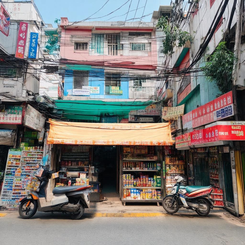 Các tiện ích phục vụ đời sống hàng ngày trên Phố Trần Bình, Cầu Giấy, Hà Nội.