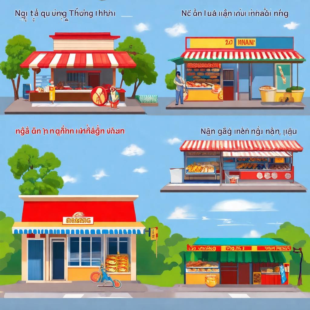 Hoạt động mua bán và tiện ích tại khu vực Ngã tư Quảng Thắng An Lão Hải Phòng