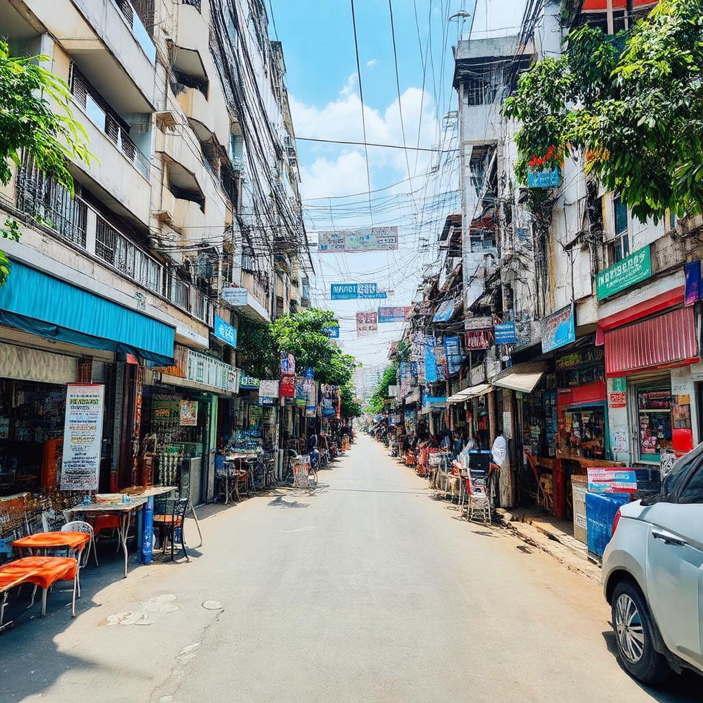 Các tiện ích phong phú như nhà hàng, quán cà phê quanh IDMC Mỹ Đình 2 Tôn Thất Thuyết.