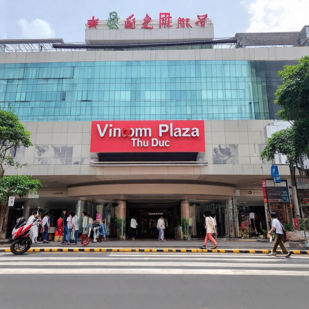 Trung tâm thương mại Vincom Plaza Thủ Đức, một trong nhiều tiện ích gần ngã tư