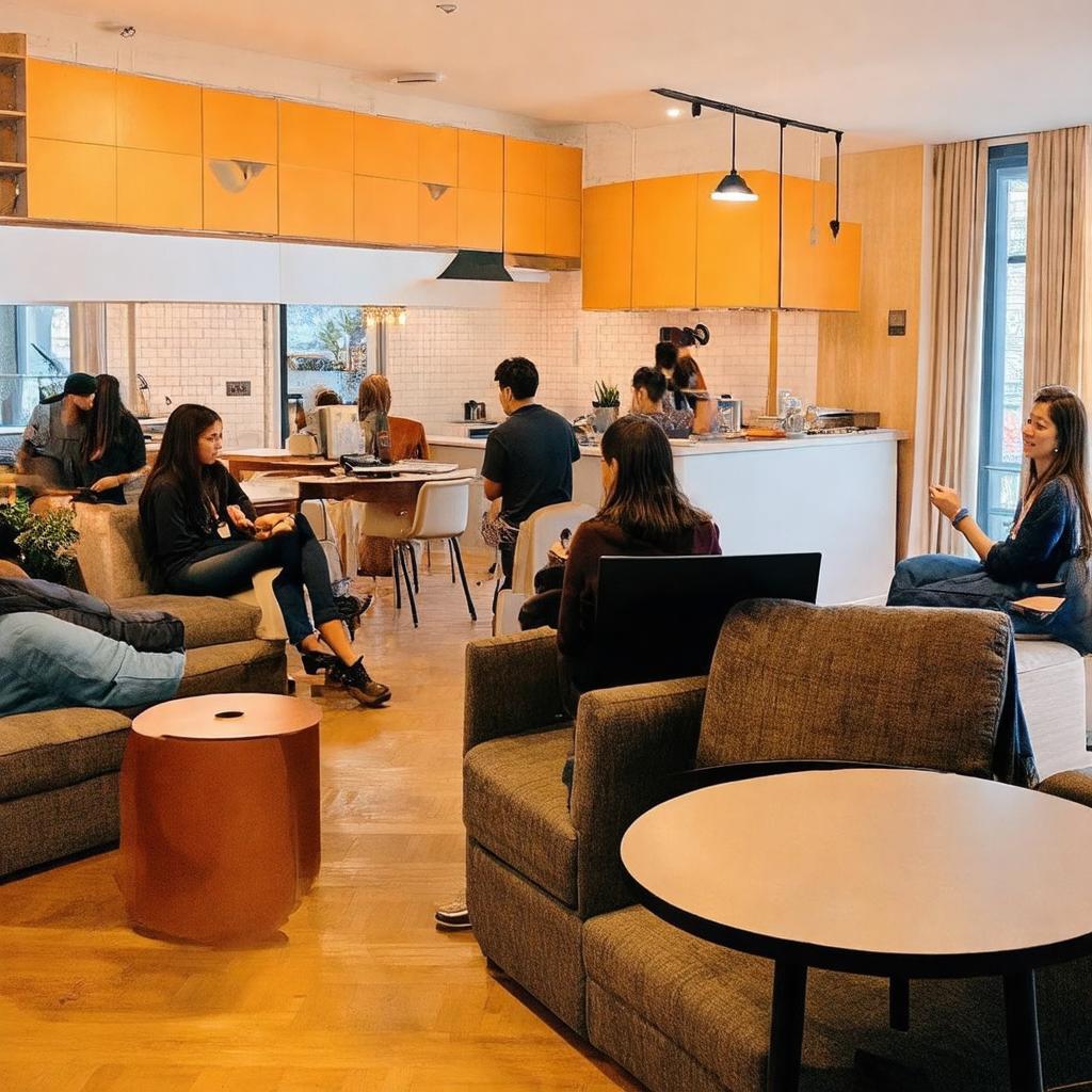 Những tiện nghi hiện đại và không gian chung ấm cúng tại Midmost Boutique Hostel Cần Thơ