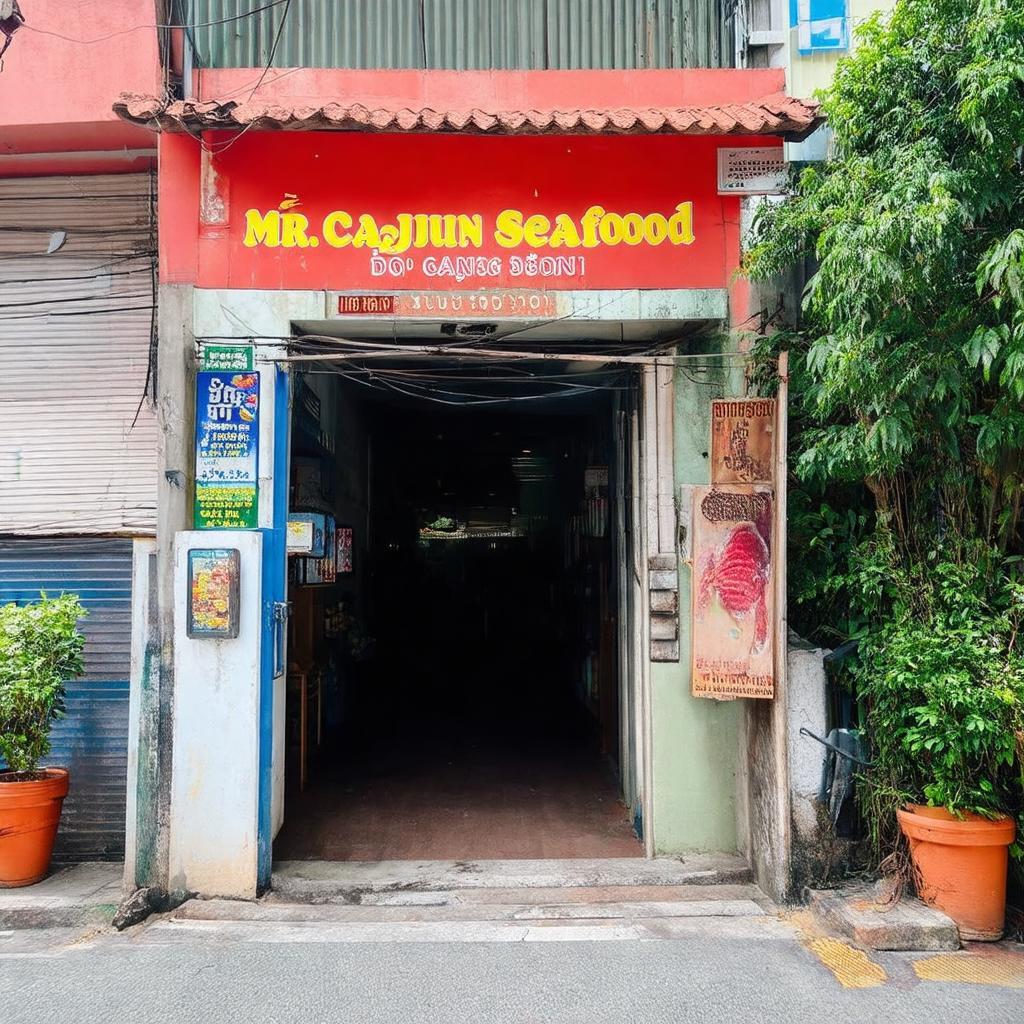 Hẻm 16 Cô Giang nơi tọa lạc Mr. Đô Cajun Seafood, dễ dàng tìm thấy tại Quận 1