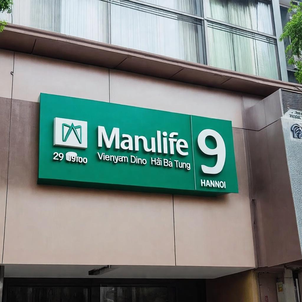 Mặt tiền tòa nhà số 29 Nguyễn Đình Chiểu, vị trí văn phòng Manulife tại Hai Bà Trưng Hà Nội