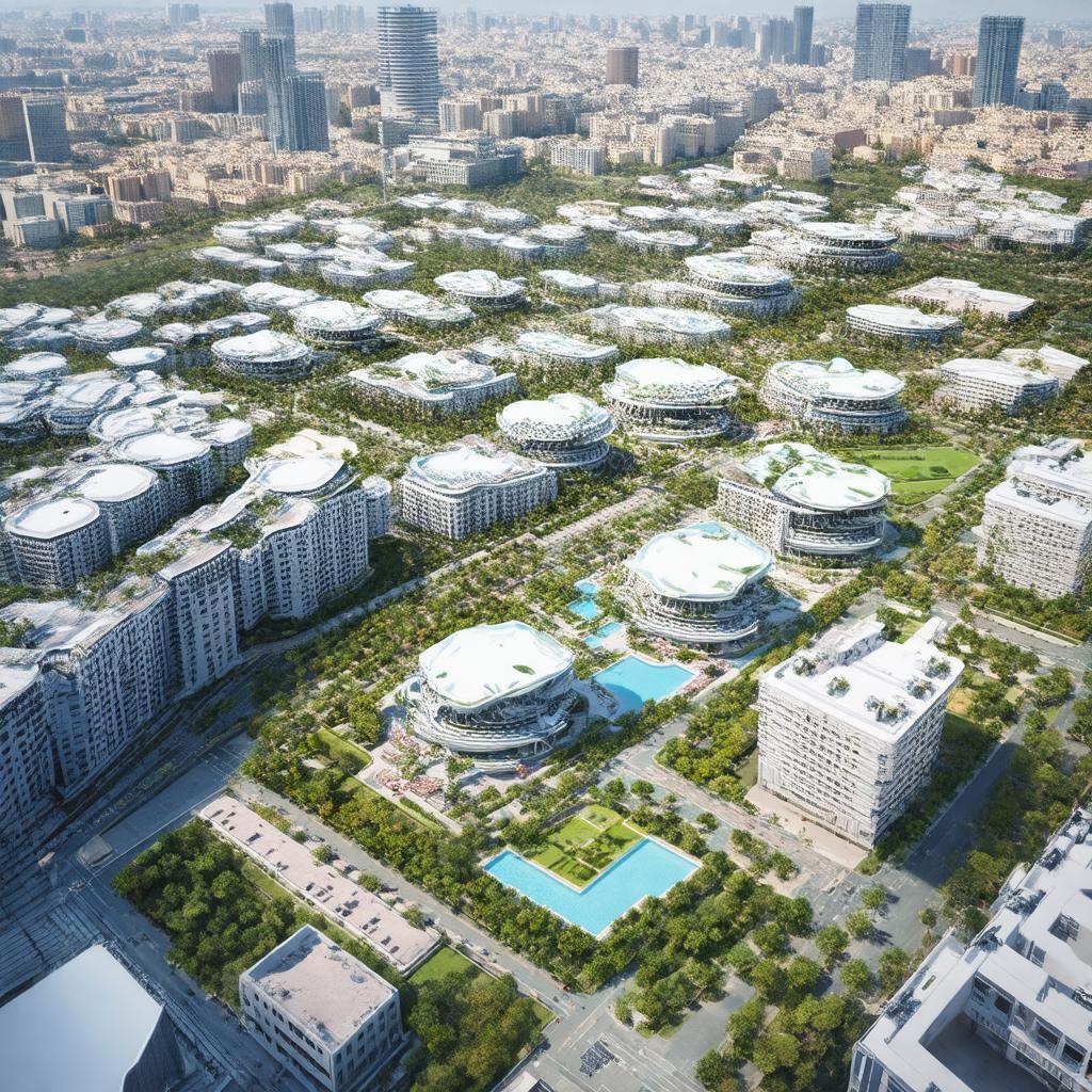 Toàn cảnh hiện đại của Khu đô thị Sala, Mai Chí Thọ, quận 2 với các tòa nhà cao tầng và mảng xanh