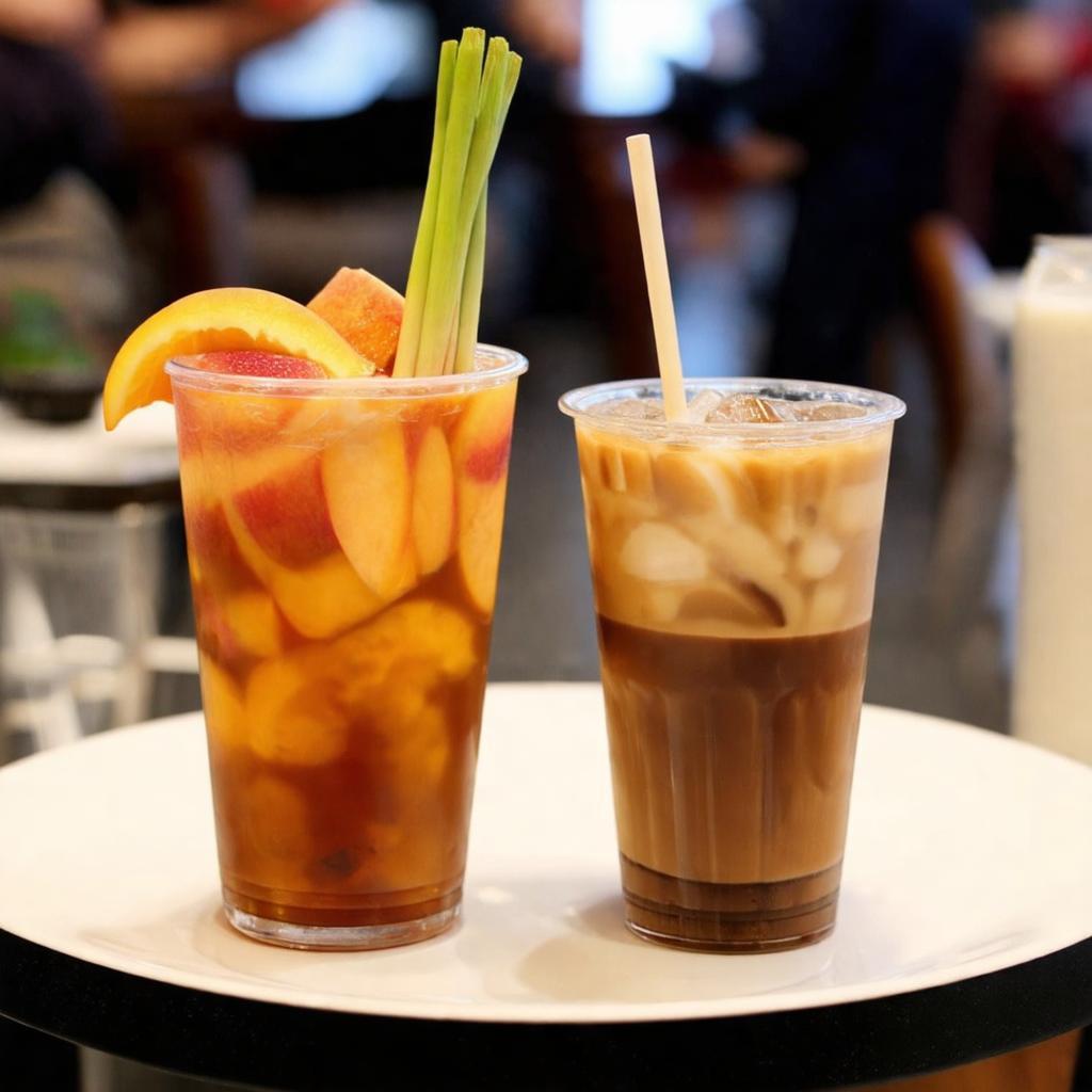 tra dao cam sa va cafe sua da hai thuc uong pho bien nhat the coffee house