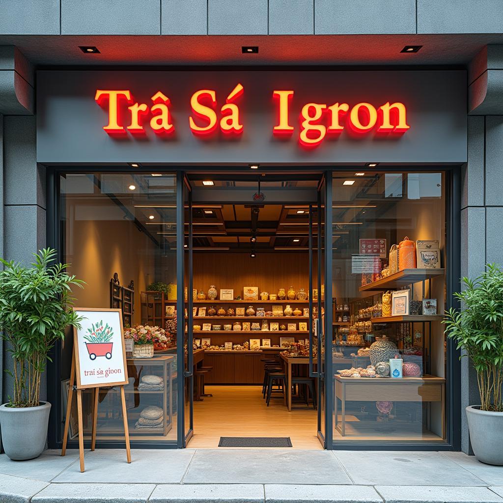 Hình ảnh mặt tiền quán Trà Sữa Igron 243 Phạm Hùng Rạch Giá dễ tìm