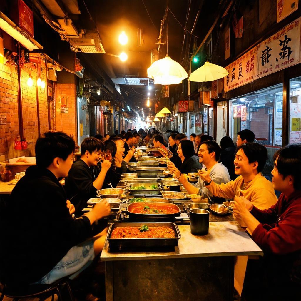 Khung cảnh ấm cúng, bình dị tại quán lẩu cá trong hẻm Bình Thạnh, thực khách quây quần thưởng thức món ăn.