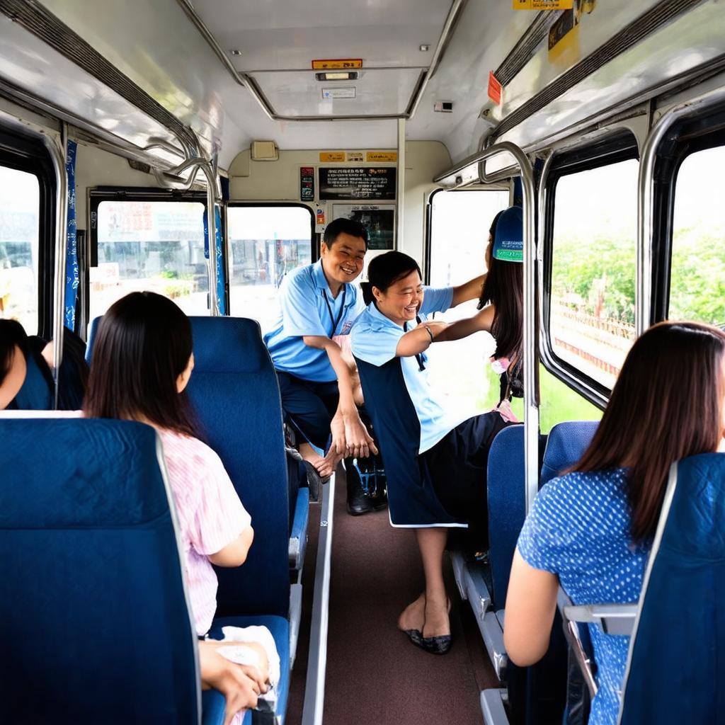Nội thất sạch sẽ hoặc hành khách thoải mái trên xe Nhà xe Thành Khâm