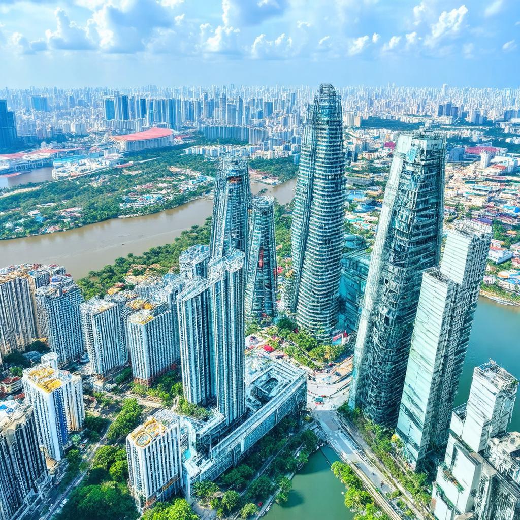 Quang canh tu dai quan sat SkyView Landmark 81 720A Dien Bien Phu