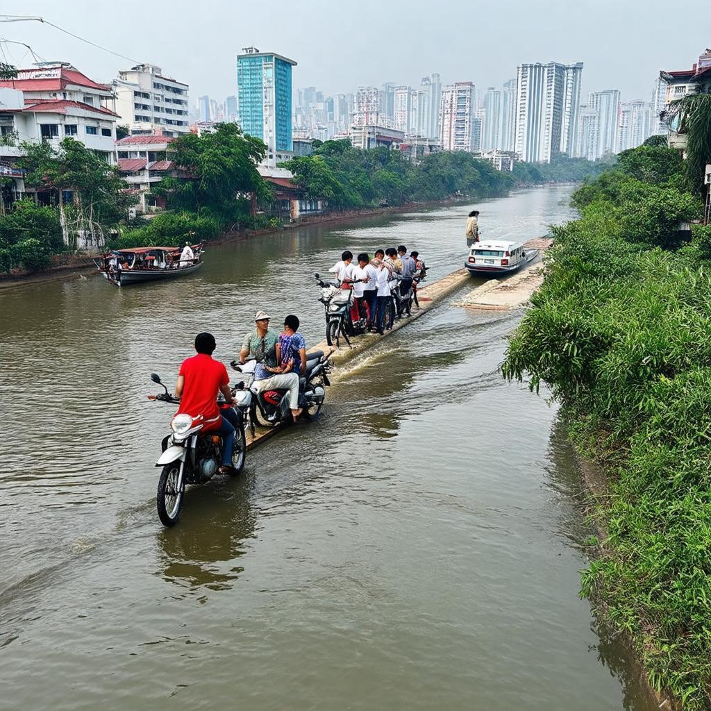 Trai nghiem di phat tren song, ngam canh thanh pho tu Ben pha Phu Dinh, Quan 8