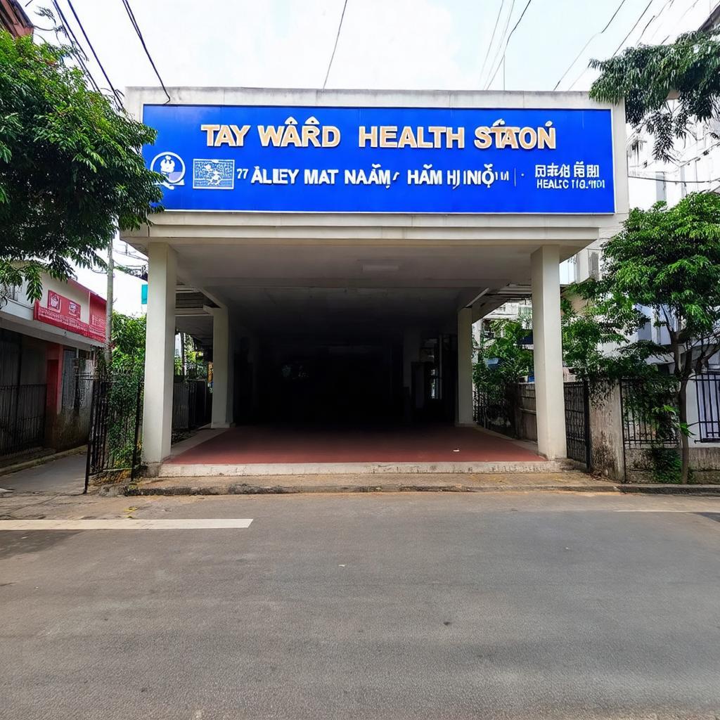 Hinh anh ben ngoai Tram Y Te Phuong Tay Mo tai dia chi Ngo 27 Nam Tu Liem