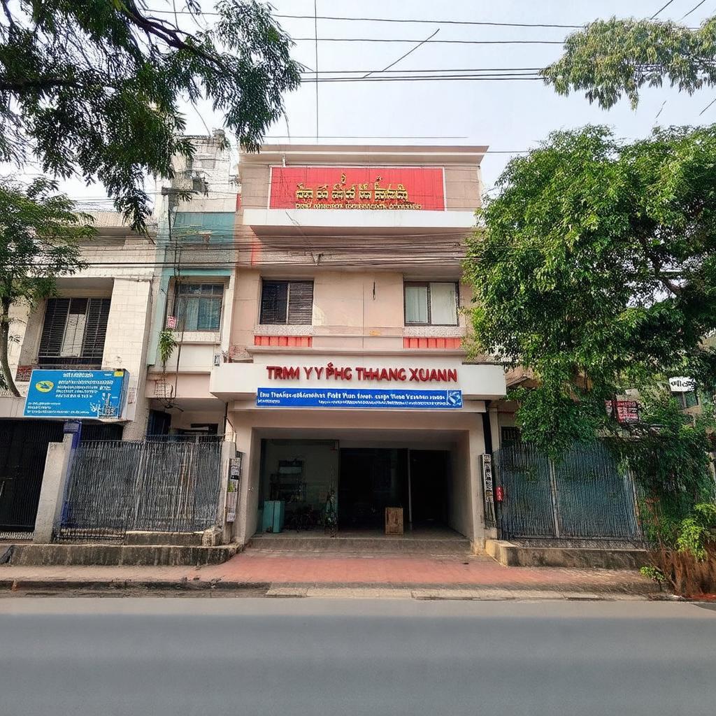 Toa nha Tram Y te Phuong Thanh Xuan Bac tai dia chi D5 Khuat Duy Tien, Ha Noi