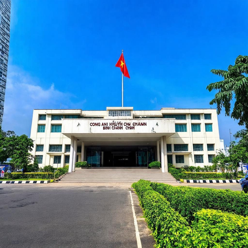 Hình ảnh trụ sở chính của Công an Huyện Bình Chánh tại TP.HCM