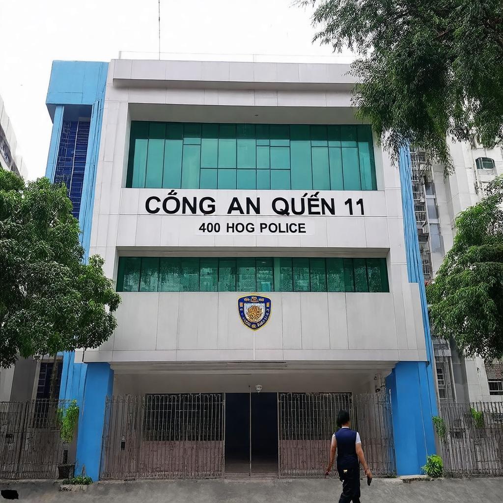 Hình ảnh trụ sở chính Công an Quận 11 tại địa chỉ 400 Hồng Bàng, Thành phố Hồ Chí Minh, Việt Nam