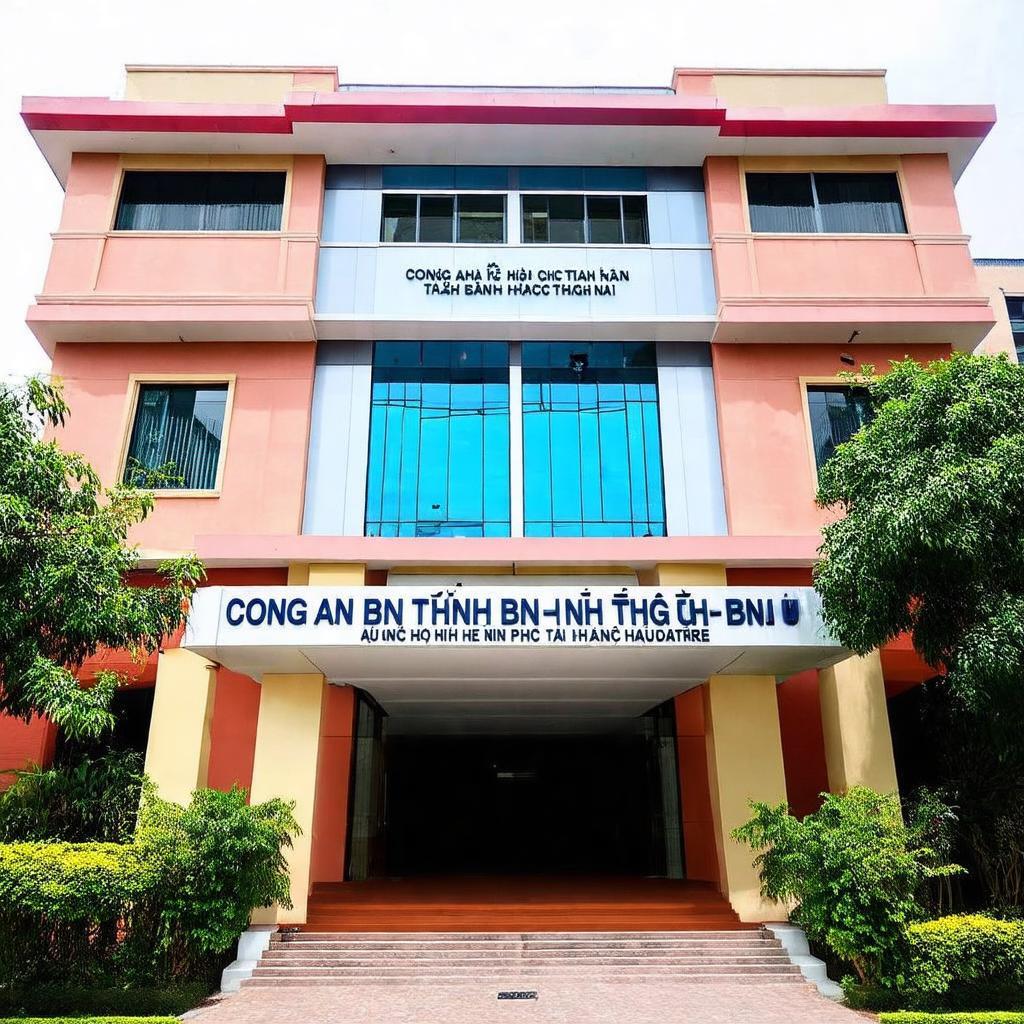 Hinh anh ben ngoai tru so Cong an tinh Binh Dinh tai so 10 Tran Phu, Quy Nhon