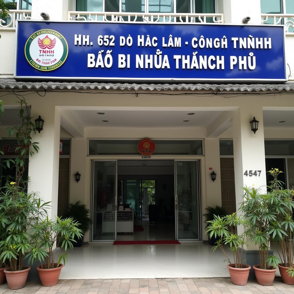 Hình ảnh trụ sở hoặc văn phòng giao dịch Công ty TNHH Bao bì Nhựa Thành Phú tại 652 Hồ Học Lãm