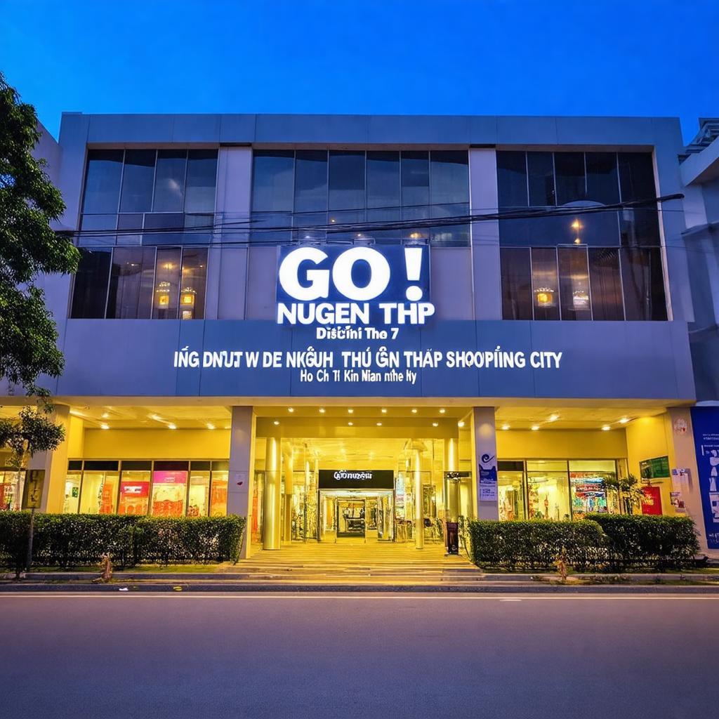 Hình ảnh mặt tiền trung tâm thương mại GO! Nguyễn Thị Thập, Quận 7, địa điểm mua sắm quen thuộc