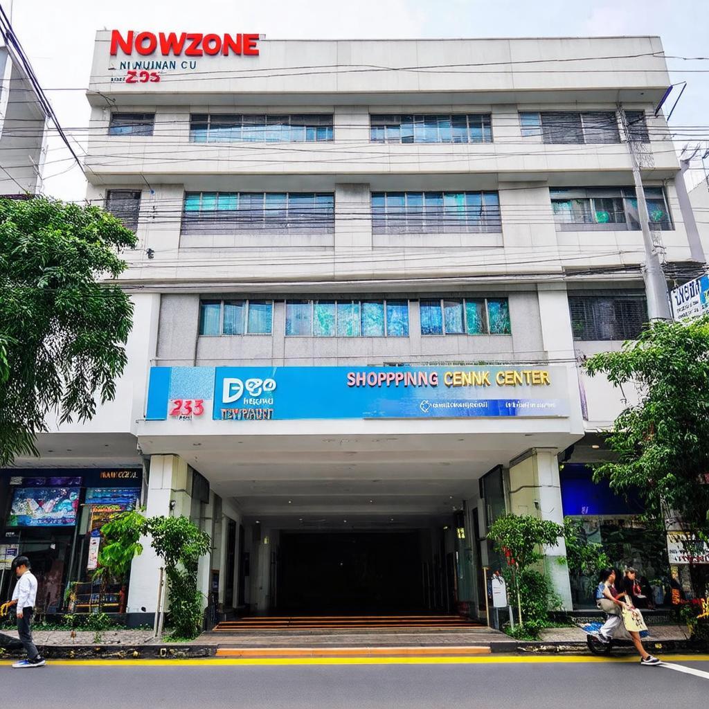 Mặt tiền Trung tâm thương mại Nowzone nơi có Nhà sách Phương Nam.