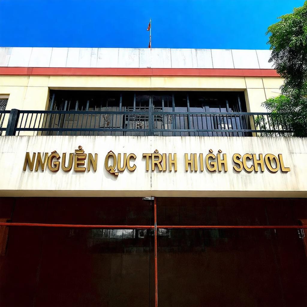 Hinh anh ben ngoai Truong THPT Nguyen Quoc Trinh Dai Ang Thanh Tri Ha Noi