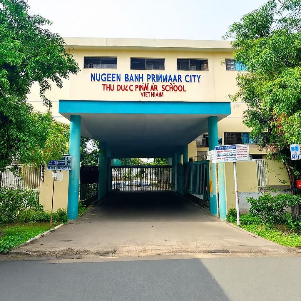Hinh anh truong Tieu hoc Nguyen Van Banh tai duong so 23, Hiep Binh Chanh, Thu Duc