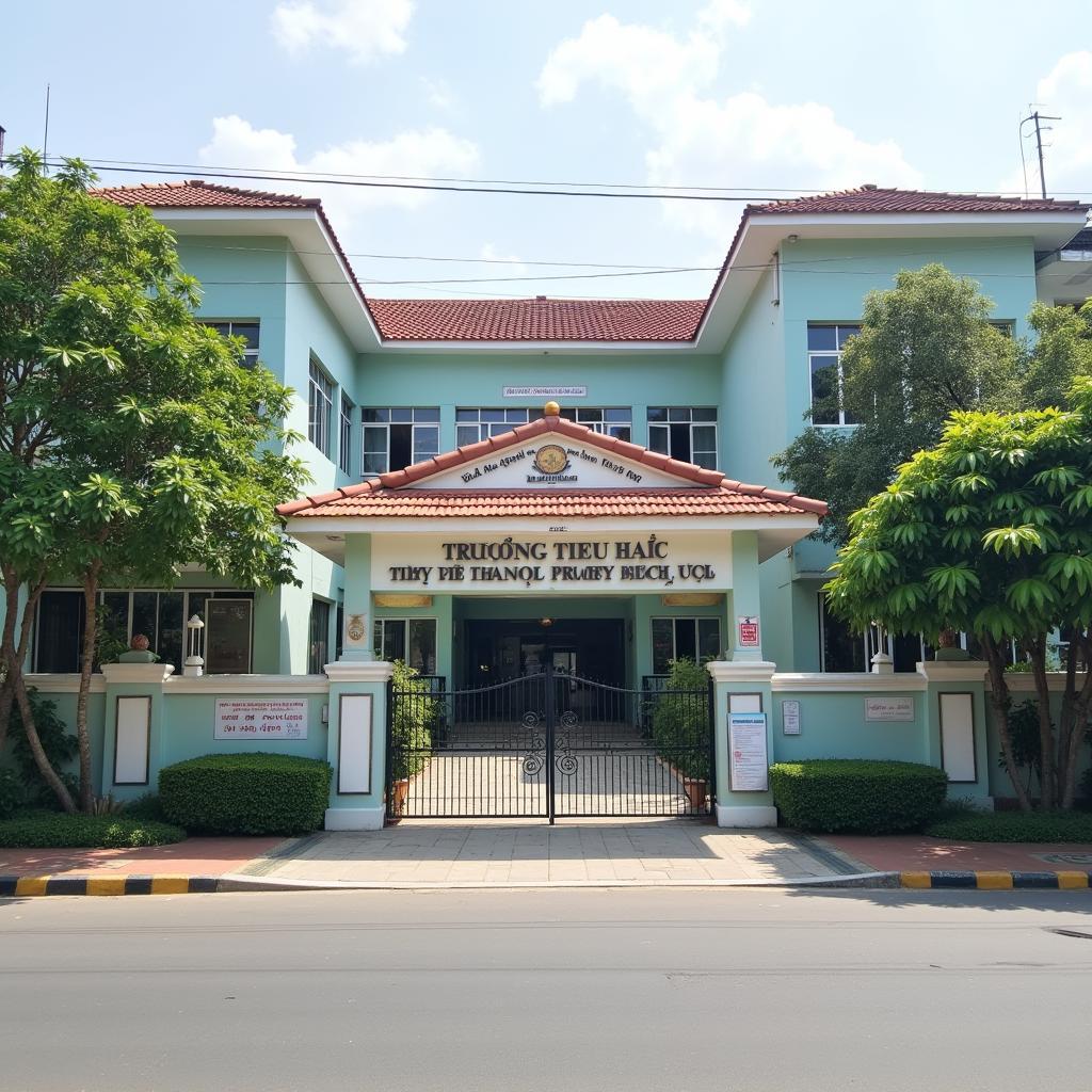 Hinh anh mat tien Truong Tieu hoc Thuy Bieu tai 467 Bui Thi Xuan
