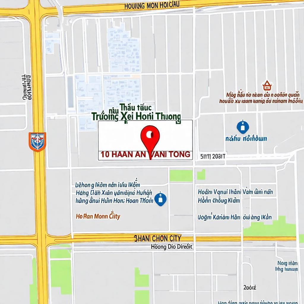 Bản đồ vị trí Trường Tiểu học Xuân Thới Thượng 10 Phan Văn Hớn Hóc Môn TP.HCM