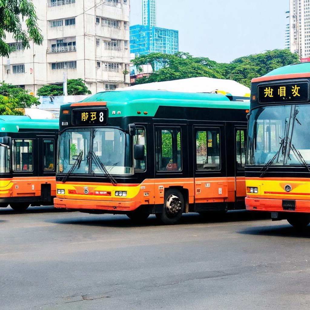 Các tuyến xe buýt đậu tại Bến xe Quận 8 sẵn sàng phục vụ hành khách