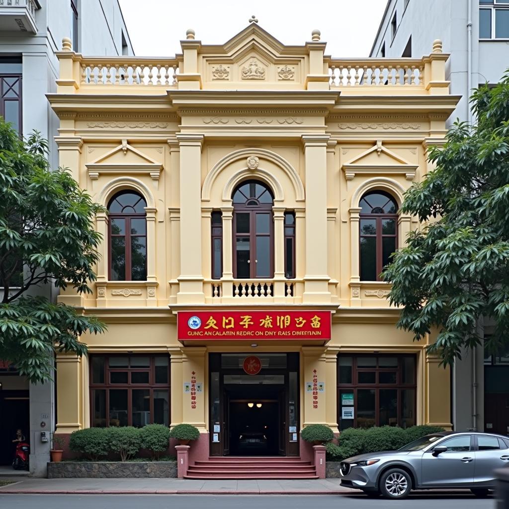 Toàn cảnh trụ sở UBND Phường Mỹ Đình 2 tại Đường Mỹ Đình, Nam Từ Liêm giúp bạn dễ dàng tìm thấy