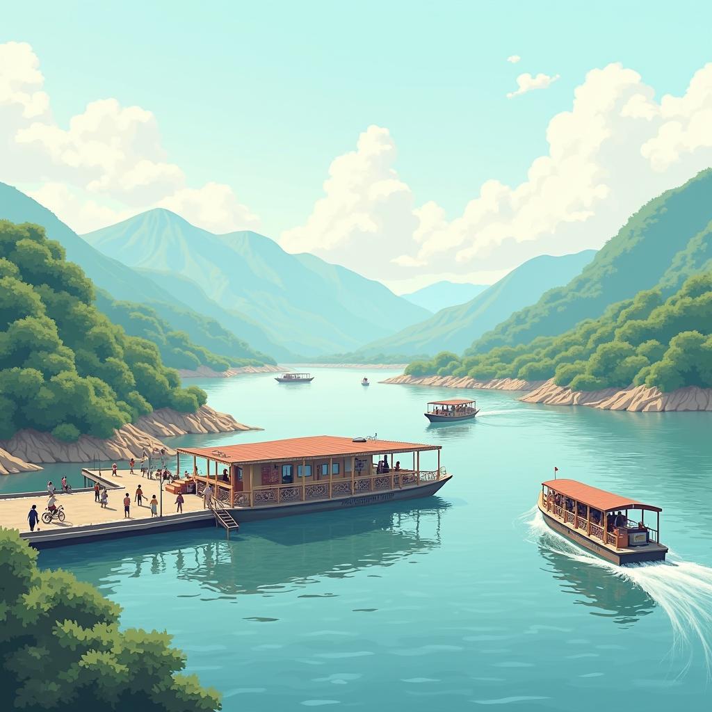 Vai trò quan trọng của bến đò Vĩnh Trẹ trong đời sống và giao thông hàng ngày của người dân vùng Châu Phú, An Giang