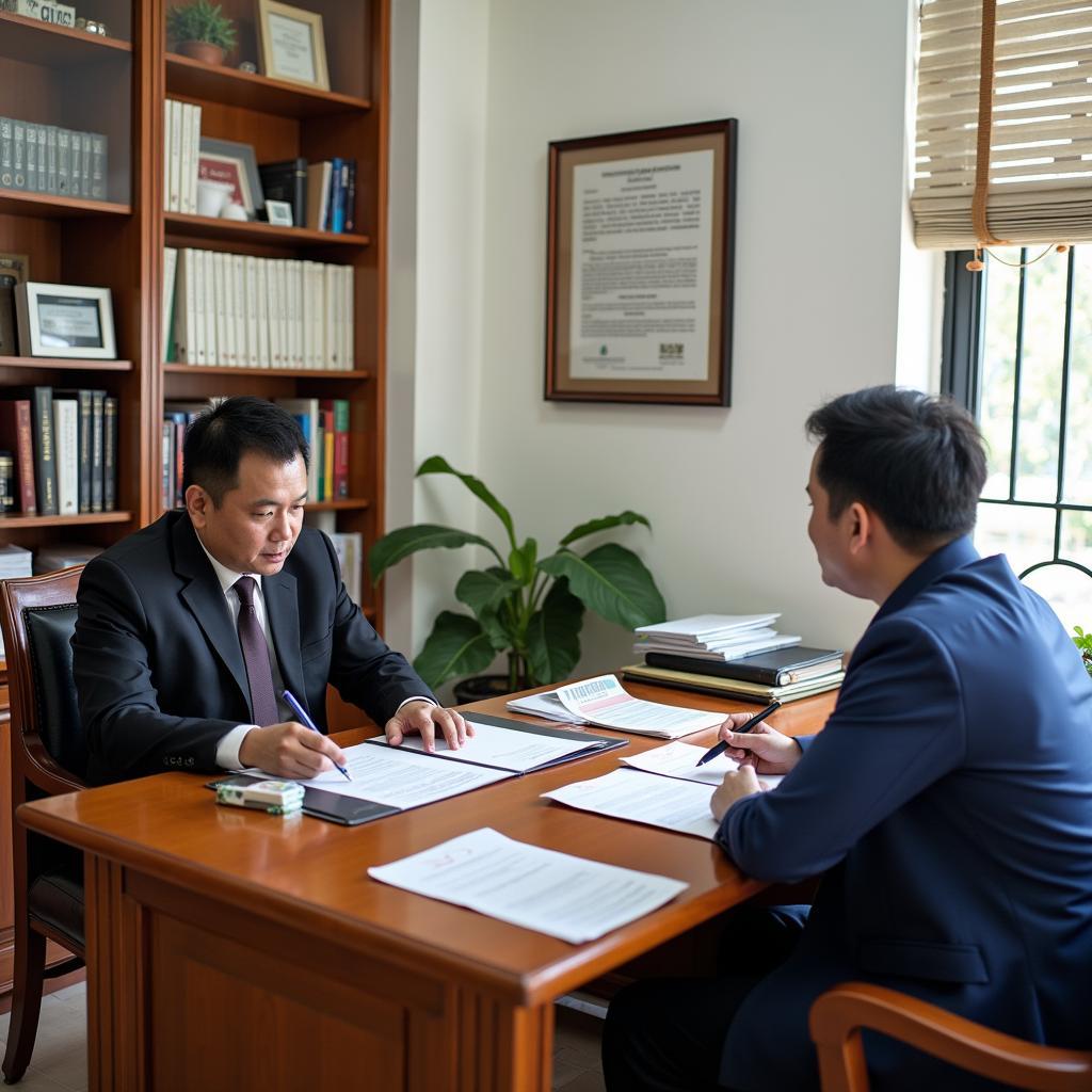 Văn phòng công chứng tại Bến Lức, Long An: nơi thực hiện các giao dịch pháp lý quan trọng.