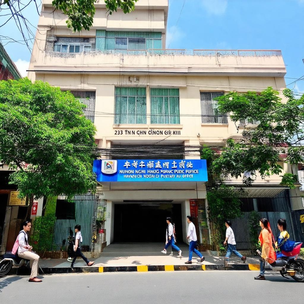 Văn phòng Công chứng Nguyễn Kim Chi tại 235 Trần Quang Khải, Hà Nội, mặt tiền tòa nhà